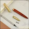 Canetas -tinteiros canetas de tinta 2021 mogno sândalo wood wood assinatura de madeira iraurita presente de personalidade criativa para estudantes fora dhhnql