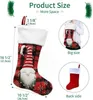 Decorações de Natal Saco de presente de boneca sem rosto Socks Merry Tree for Home natal ornamentos pendurados no atacado EE