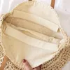 Evening Bags 2022 Summer Round Straw For Women Rattan Shoulder Bag Handmade Woven Beach Handbags Female Message Handbag Totes KL1094