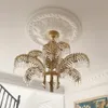 Alla koppar ljuskronor europeiska vardagsrum sovrum matsal kristall lampa guld lyxig villa kreativ palats hembelysning