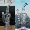 Klein Recycler Oil Rigs Gravity Glass Bong Hookahs Dab Freezable Coil Water Pipes Accessory With 14mm Banger 32cm