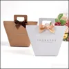 Geschenkwikkeling Gift Wrap 10/20/50 PCS -pakket Kraft Paper Bag Chritstma's Jaarwinkelen met handgreep Huidige wrapper Party Supplies D301 D Dhyvj