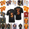 Tennessee voluntário Jersey de futebol NCAA College Peyton Manning Hendon Hooker Jimmy Holiday Cedric Tillman Aaron Beasley Warren Burrell Charles Jalin Hyatt