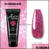 Nagelgel 15 ml gel nagel akryl glitter rosa vit klar uv led byggtips glid snabb f￶rl￤ngning polska 100 st sl￤pp leverans 2022 h dhq0c