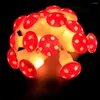 Str￤ngar h￤rlig svamp Fairy Light Battery Powered Christmas Garland f￶r Grunge Indie Garden Decor