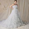 Luxuriant Prom Dresses High A-Line Strapless Feather Dress Sleeveless Backless Unique Design Draped Chapel Gown Custom Made Plus Size Princess Robes