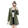 Women's Trench Coats 2022 Spring Autumn Women Jacket Windbreaker Middle-aged Fashion Casual Coat Female Ladies Basic Outwear Tops R799