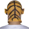 Party Supplies Cheetah Mask Animal Fancy Dress Tiger Latex Headgear Adults Wild Zoo Carnival Costume Props