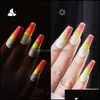 Nail Gel 8Ml Luminous Spider Nail Gel Art Painted Elastic Ding Glue Potherapy Polish 6Pcs Drop Delivery 2022 Health Beauty Dho9C