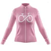 Giacche da corsa SPTGRVO Maglia da ciclismo a manica lunga da donna Lady Abbigliamento sportivo da esterno Abbigliamento da bici Blusa Ciclismo Feminina Bicycle