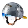 Capacetes de motocicleta personalizados capacete de scooter elétrico retro confortável e respirável metade removível para