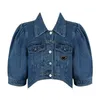 Stylish Denim Short Fall Spring Style Slim Women's Jacket Designer Coat with Button Letters Classic Clothing Size S-XL123