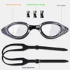 goggles Lunettes de natation professionnelles Anti-buée UV placage réglable hommes femmes étanche Sile plongée piscine lunettes lunettes pour adultes L221028