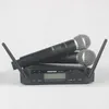 ميكروفون لاسلكي GLXD4 2 Chs UHF 640690MHz ميكروفون احترافي محمول باليد Lavalier Headworn سماعة حفلة الكنيسة اجتماع 221101