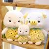 23 cm carino frutta maiale animali bambola morbida farcita Kawaii maiale giocattoli di peluche per bambini regalo di compleanno giocattolo per placare il bambino