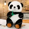 25/40/50 cm mignon grand Panda en peluche ours oreiller Panda animaux en peluche poupées enfants jouets bébé cadeau d'anniversaire pour fille