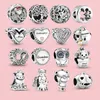 O novo Popular 100 % 925 Sterling Silver Pingente Owl Family Spectrum Charm Bad é adequado para pulseira Pandora Pandora Jóias DIY