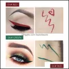 Eyeliner Kiss Beauty 6 Farben Matt Schnelltrocknender Eyeliner Flüssigstift Langlebiges, nicht verschmierendes Augen-Make-up 12 Stück Drop Lieferung 2022 Er Dh2S6