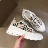 Cotton Check Striped Sneakers Arthur Designer Mens Casual Shoes Shoe Vintage Trainers Lace-up Platform Plaid Size 38-45 96121