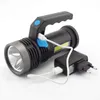 Pochodni LED LED światła błyskawiczne Przenośna ręczna latarka ręczna ręczna doładowanie USB Pochodnicy baterii Lekerskie reflektor Polowanie reflektorów T221101