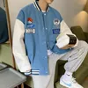 Мужские куртки хип -хоп бейсбольная куртка мужчины женские унисекс японская мультипликационная уличная одежда Аватар Хараджуку.