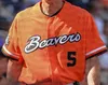 2021 Oregon State Beavers Osu College 야구 유니폼 Madrigal 35 Adley Rutschman 23 Jacoby Ellsbury way number 이름