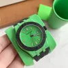 Orologio neutro 40mm RONDA515 Movimento al quarzo Custodia in plastica ambientale Quadrante giallo Cinturino in caucciù sportivo Orologio da polso da uomo