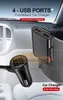 CC265 60W 8A Передний / заднее сиденье 4 порт USB Quick Charge 3.0 Car Charger для iPhone Huawei Fast Phone Chargers для xiaomi samsung ratages