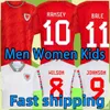 2022 2023 Wales Soccer Jerseys Bale Wilson Allen Ramsey Mens 22 23 World National Team Cup Rodon Vokes Home Football Shirt Adult Kids Kit Uniforms