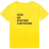 Cosas que geen definitief t-shirt een Una persona Spaanse zin Print vrouw t-shirts