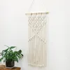 Tapisseries macramé fait à la main tenture murale décoration de la maison bohème tissé pur coton tapisserie décor