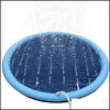 Hundespielzeug kaut Smmer Hundespielzeug Splash Sprinkler Pad für Hunde verdicken Haustier Pool interaktives Spielen im Freien Wassermatte Spielzeug Katzen und Kinder Dh9Du