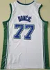 Men City Association Basketball Luka Doncic Jersey 77 Navy Blue White Black Green Team Color tjänade Classic Statement Icon Edition andningsbar för sportfans High