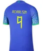 Maglia da calcio 2022 Camiseta de futbol Maglia da calcio PAQUETA BRASILE COUTINHO JESUS MARCELO PELE CASEMIRO brasil 22 23 maillots calcio uomo donna bambini SET 888