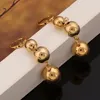 Stud Earrings African 3 Beads For Women Girls Round Ball Earring Ethiopian Jewelry