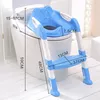 Step Stools 2 Colors Folding potty baby Infant Kids Toilet Training Seat with Adjustable Ladder Portable Urinal Children 221101