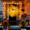 Strings LED Halloween Spider Ściany Ściany Dia 1m 60LES Lampa ogrodowa na świąteczny wakacyjny bar domowy ktv impreza okno patio