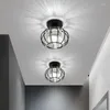 Lâmpadas pendentes Nordic Simples Aisle Lamp Corredor Cristal Cristal Chandelier Entrance Hall Hall Creative Balcony Lam