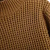 Women's Sweaters XIKOM 2022 Autumn Women Turtleneck Sweater Brown Oversize Pullover Long Sleeve Top Casual Knitted