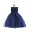 Vestidos de menina lantejoulas de casamento de casamento formal vestido de bola de princesa vestido crianças roupas infantil festas para roupas 3-9 anos