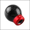 Shift Knob Car Modification Manual Shift Control Matic Carbon Fiber Real Lever Gear Head Rssk002Ca Drop Delivery 2022 Mobiles Motorc Dhkdr