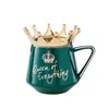 Mugs Everything Is Ready Queen's Cup With Crown Cap And Spoon Ceramic Coffee Mug Gift For Girlfriend's Wife