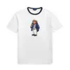 2024S NIEUW PRODUCT 100% katoenen herenpolo's t-shirt mode en knappe kleine beren patroon bedrukt puur katoenen korte mouw t-shirt