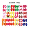 Dog Apparel Rubber Band Pet Supplies Cat Hair Clips 10Pcs/Pack Bows Grooming Accessories Mix Color DIY Handmade Small