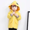 Coat Autumn Spring Waterproof Duck Hoodie Zipper Children Clothing Outerwear Kids Baby Girl Boy Cartoon Trench Jacket