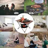 Camp Furniture Outdoor Picnic Folding Table Ultralight Aluminium Eloy Garden Camping Chair Self-R￶rande brun