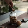 Depolama Şişeleri Şeffaf Cam Şişe Kapaksız Kavanoz Yaratıcı Cork Çay Konteynerleri Mutfak