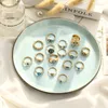 Bandringe Seanxiao Lucky Turkish Blue Evil Eye für Frauen Offener verstellbarer Edelstahlring Hochzeit Paar Schmuck Geschenk Drop Deli Smtdi