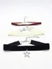Girocollo Idealway 3 pezzi/set semplice collana con cinturino in velluto strass stelle luna collane con ciondolo per donne gioielli bohmeiani