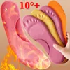 Kvinnors strumpor 4st självuppvärmda termiska insulor fötter minnesskum båge stöd kudde för vinter varma sportskor självvärmande sko kuddar